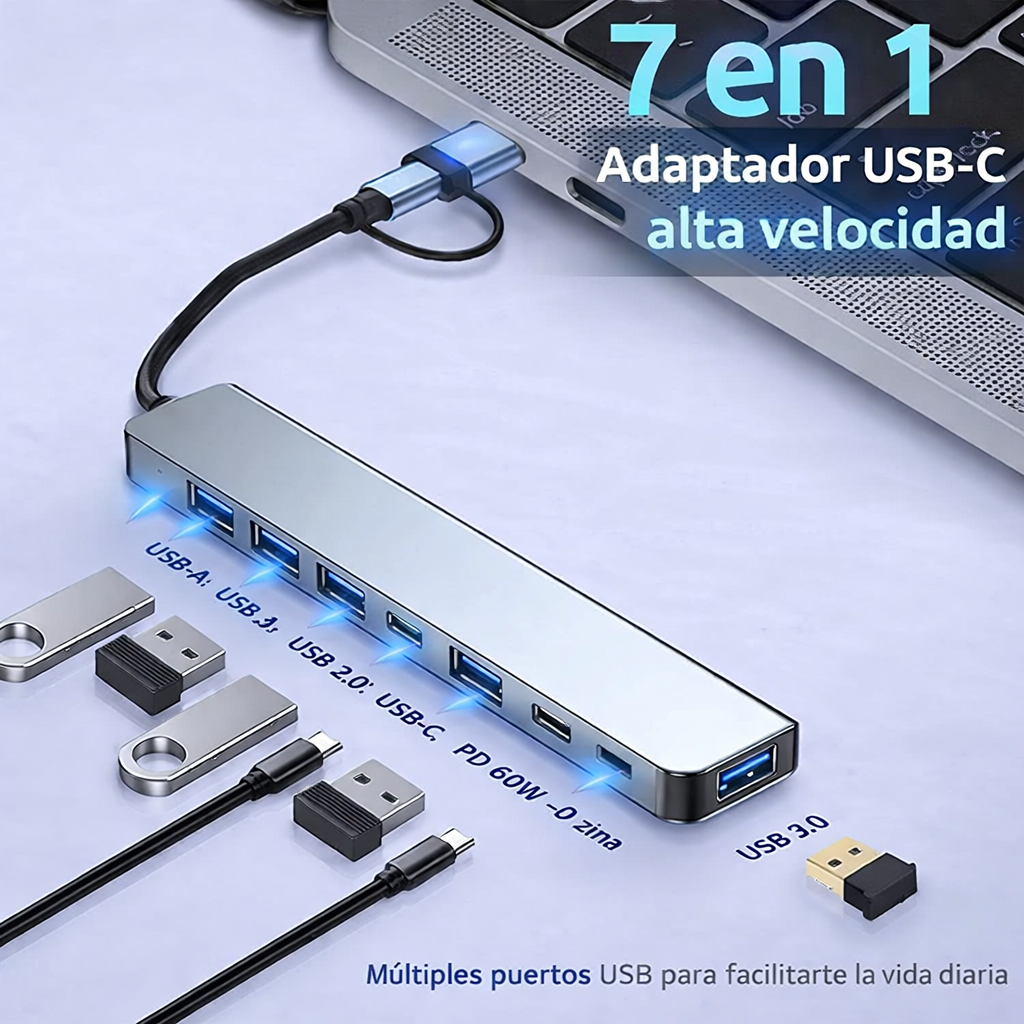 CONECTOR HUB USB TIPO C