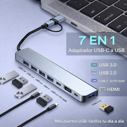 CONECTOR HUB  USB TIPO C
